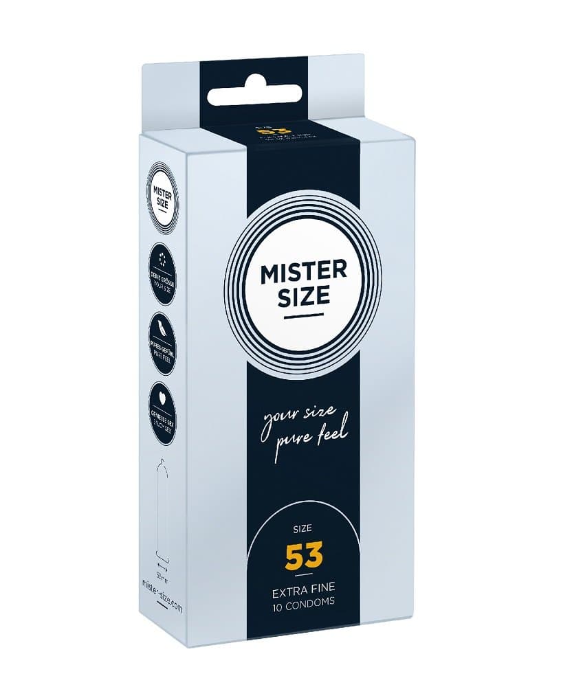 Mister Size, Mister Size, Prezerwatywy dopasowane do rozmiaru 53 mm, 10 szt.
