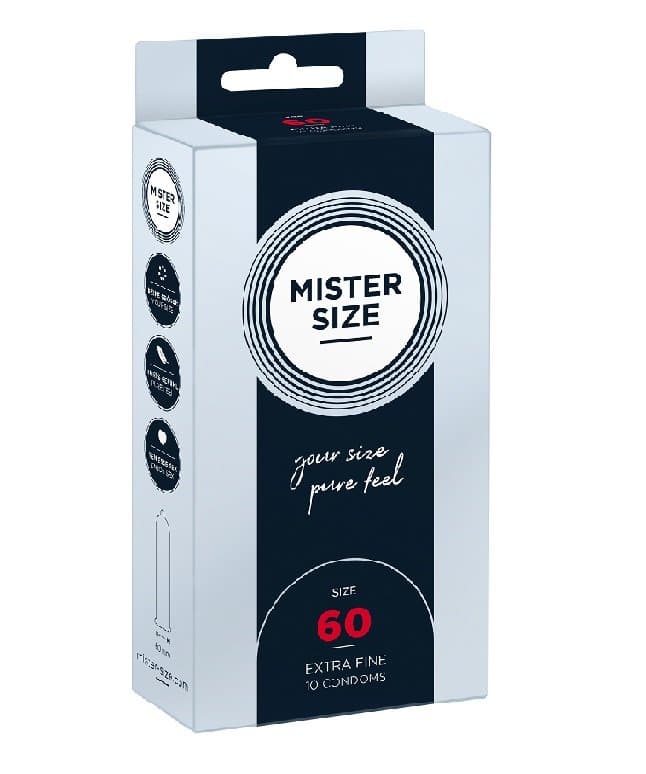 Mister Size, Mister Size, Prezerwatywy dopasowane do rozmiaru 60 mm, 10 szt.