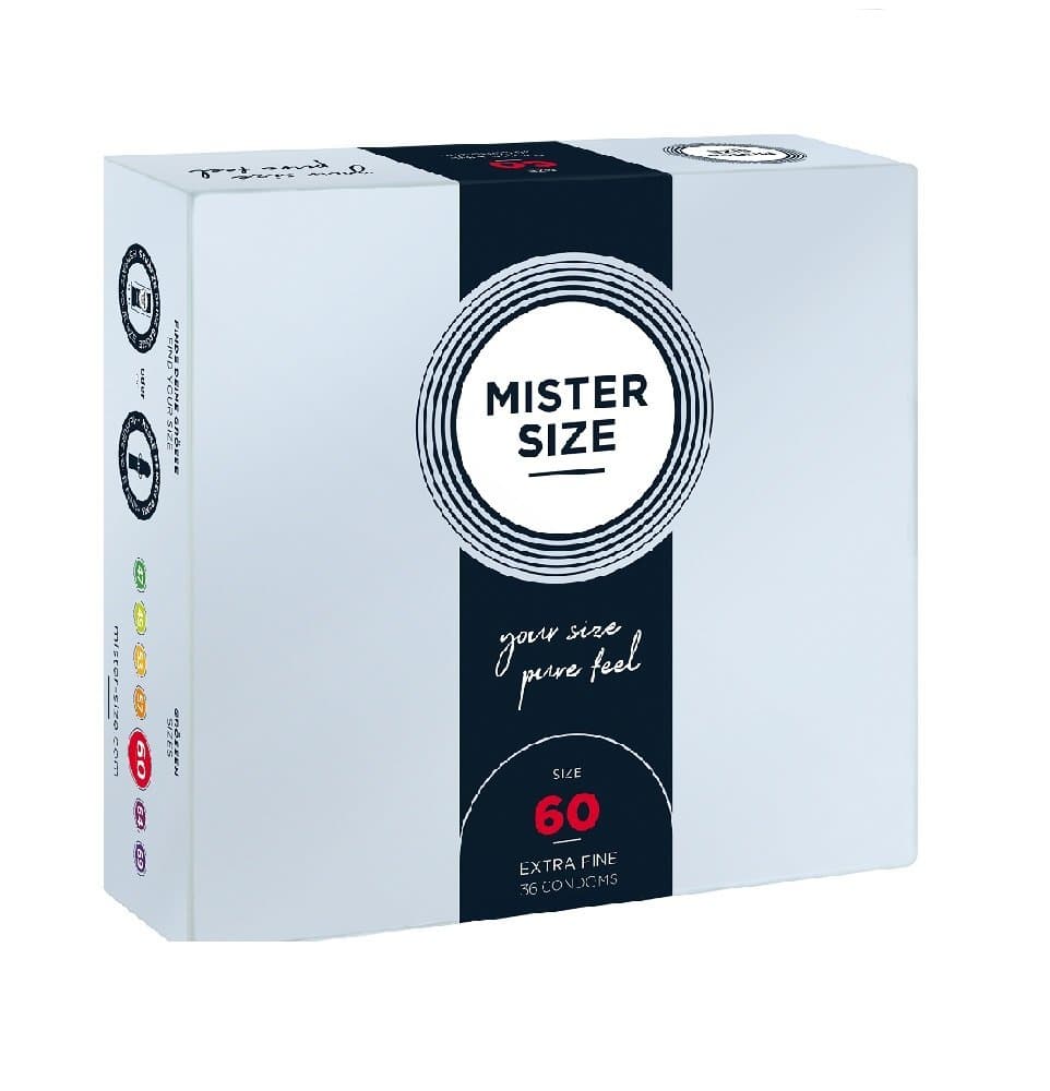 Mister Size, Mister Size, Prezerwatywy dopasowane do rozmiaru 60 mm, 36 szt.