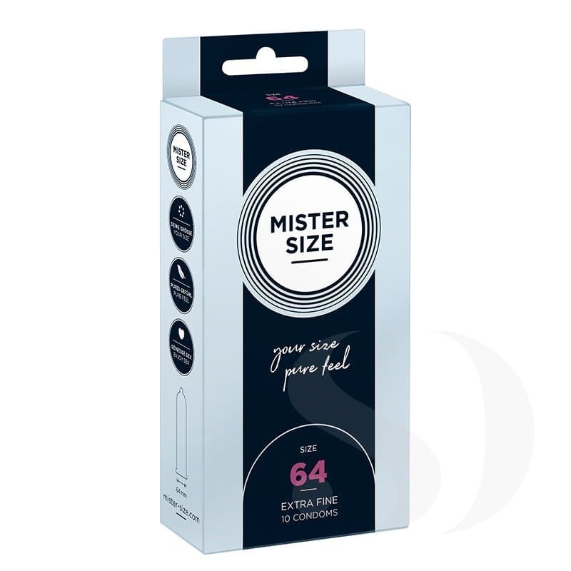 Mister Size, Mister Size, Prezerwatywy dopasowane do rozmiaru 64 mm, 10 szt.