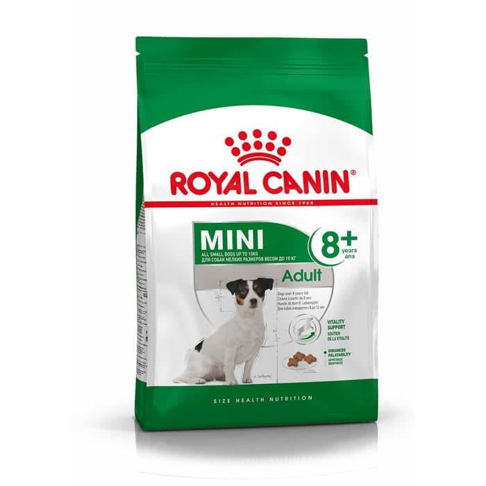 Royal, karma dla psów, Canin Mini Adult +8, 8kg.
