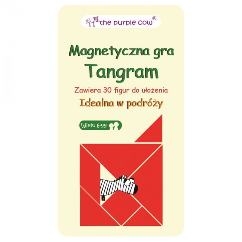 Tangram, podróżna gra magnetyczna, The Purple Cow, gra planszowa