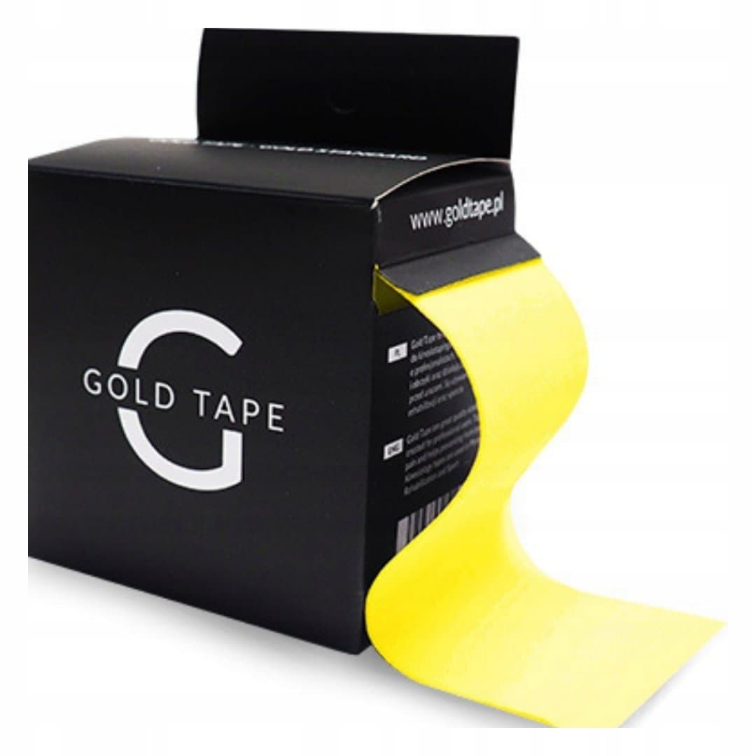 Tejpy Kinesiotaping Taśma Plastry Gold Tape 5Cmx5M Żółte