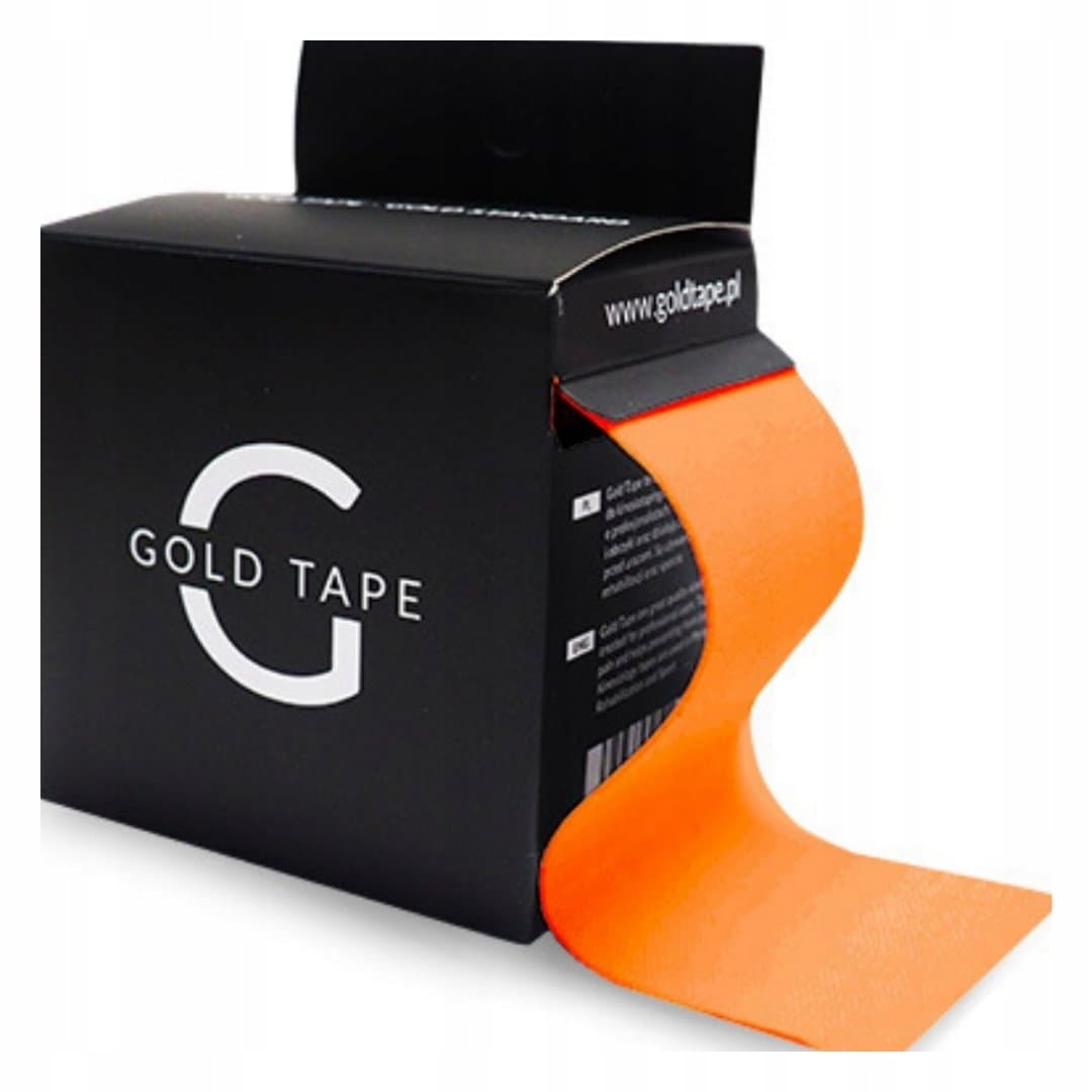 Tejpy Taśmy Kinesiotaping Gold Tape 5Cmx5M Pomarańczowe