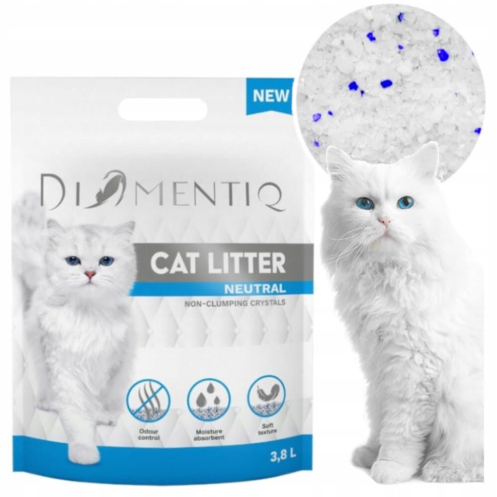 Żwirek dla kota niepylący neutral DIAMENTIQ 3,8l