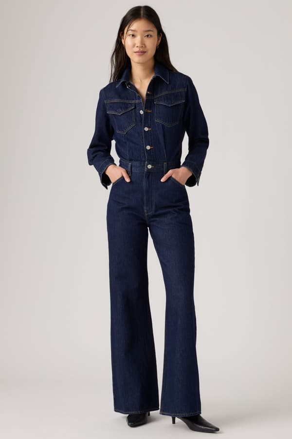 Levi's Western Jumpsuit - Kobiety - XL - Ciemne pranie / Reign Of The Rinse