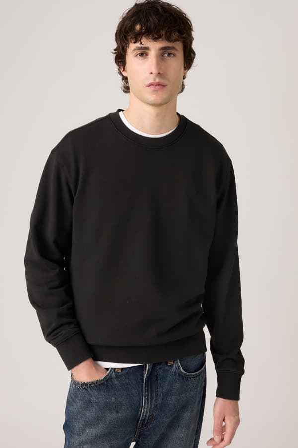 Levi's Original Housemark Crewneck Sweatshirt - male - 2XL - Black