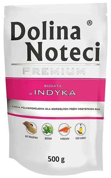 Dolina Noteci Saszetka Premium Adult Indyk Mokra Karma Dla Psa 500g