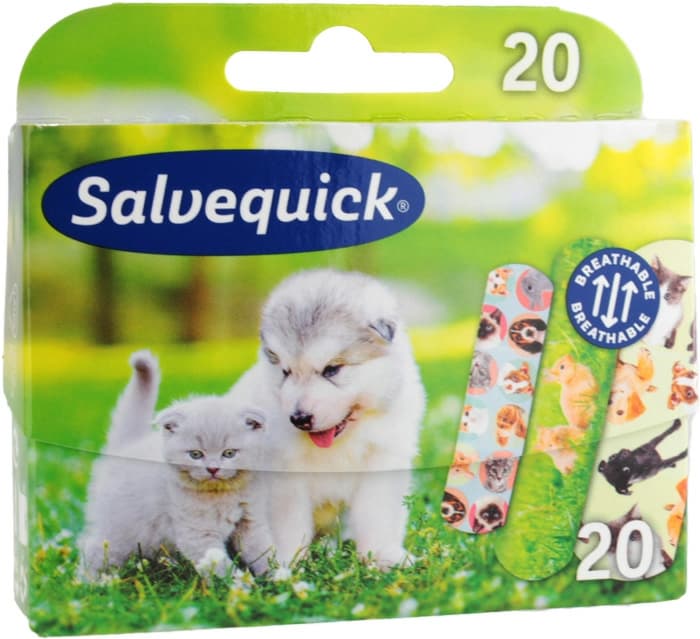 SALVEQUICK Zestaw plastrów opatrunkowych Animal Planet 20 szt.