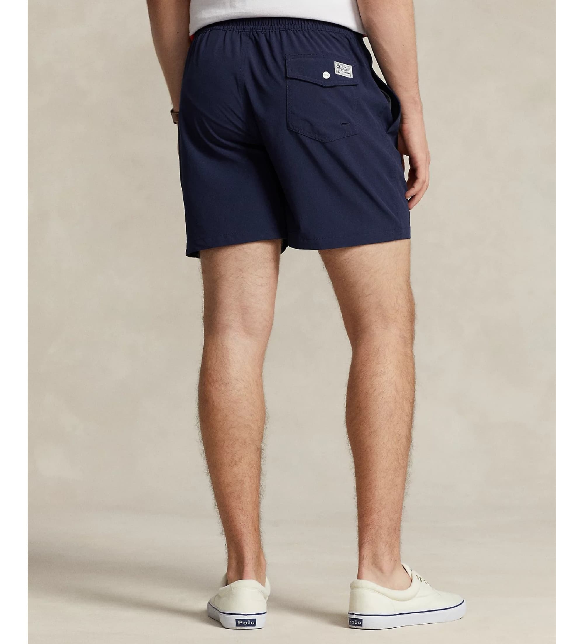 Polo Ralph Lauren dla m??czyzn. 710907255001 Szorty bermudy strój kąpielowy Traveler navy (S), Stroje plażowe, Poliester z re