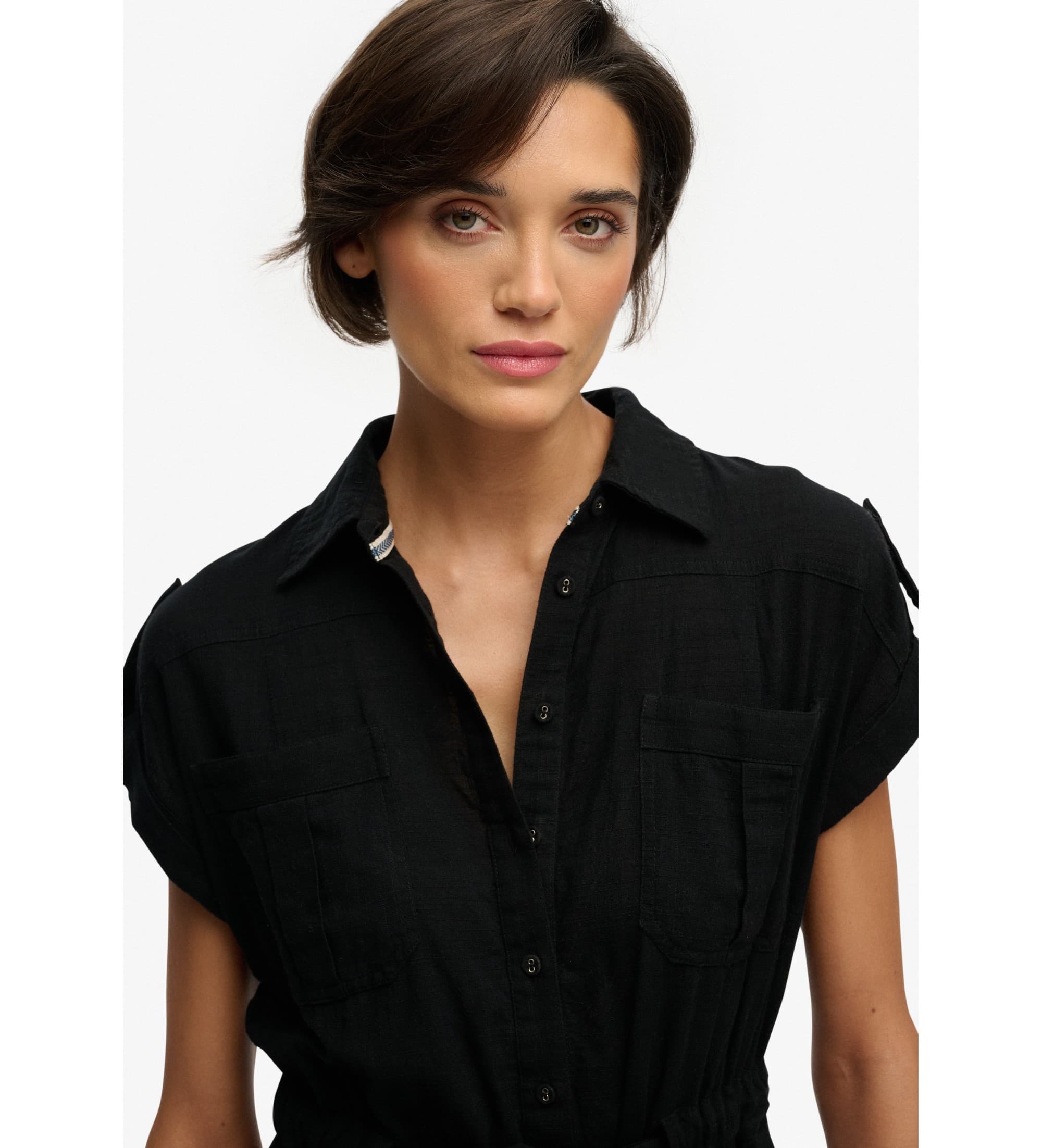 Superdry dla kobiet. W8012098A Ogólna użyteczność w kolorze czarnym (S), Zwykły, Bawełna