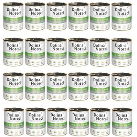 DOLINA NOTECI Premium bogata w dziczyznę - mokra karma dla psa - 24x800g